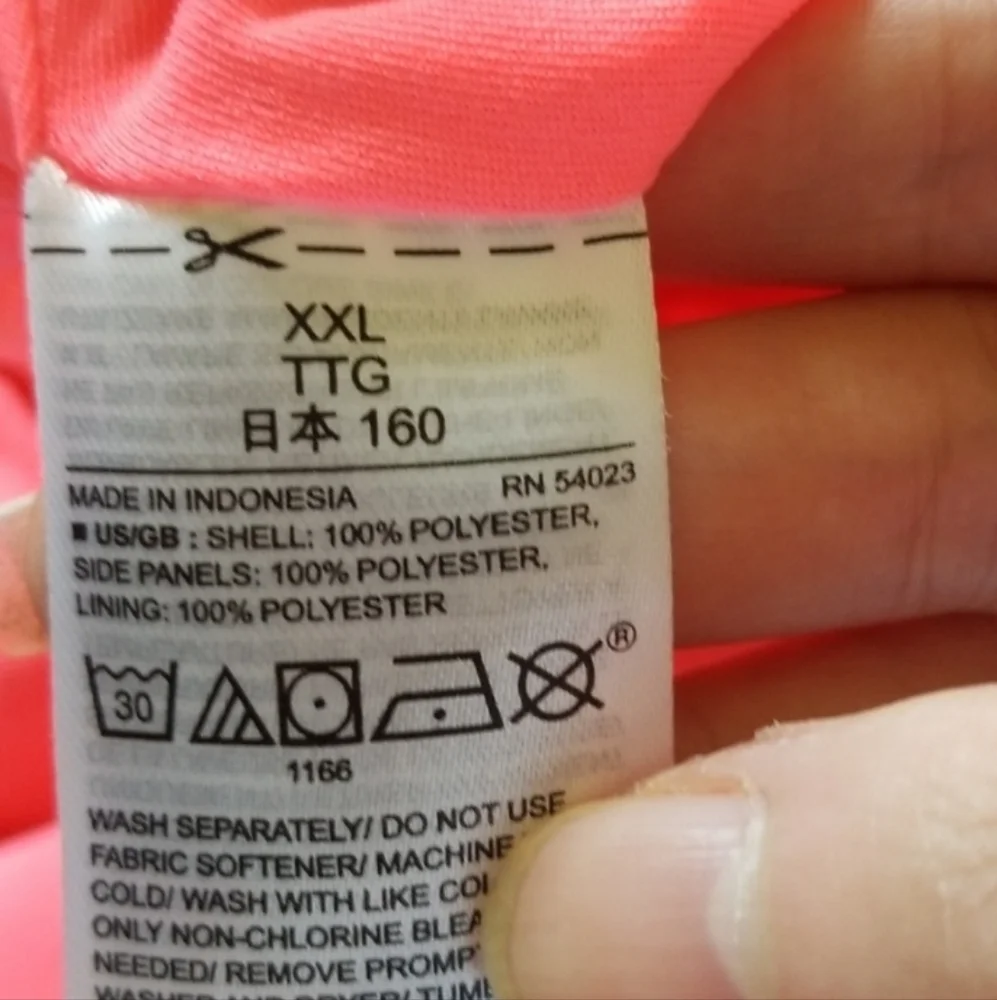 Nwot Gap Outlet Girls Athletic Shorts in Neon Pink With Orange Trim, sz XL